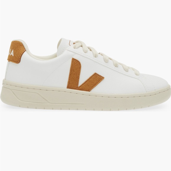 Veja Women's Cream and Brown Sneakers - Picture 3 of 11